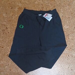 Nike Women's Oregon Ducks Yoga Luxe Dri-fit Black Training Pants Size L NWT